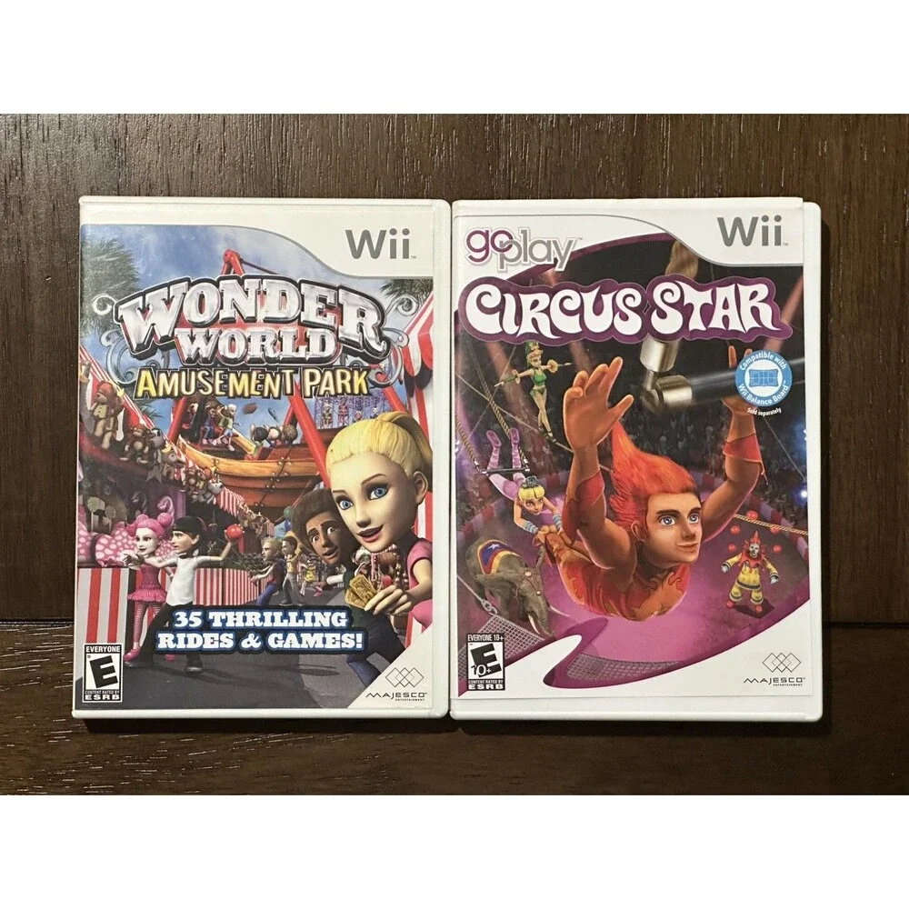 Wonderworld Amusement Park & Go Play: Circus Star - Wii Game Bundle